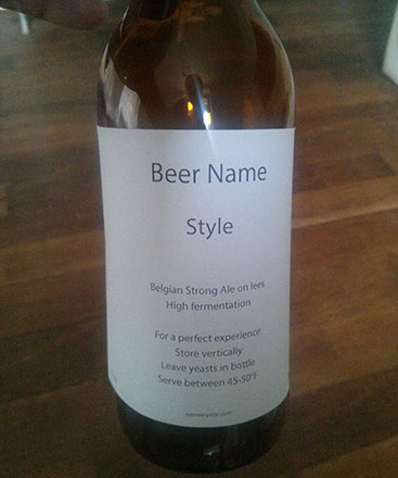 Make beer labels